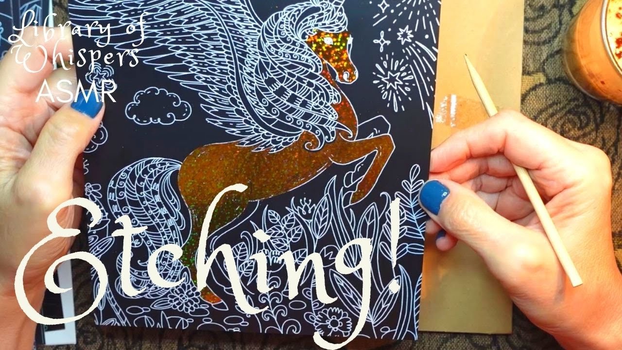 ASMR | Picture Etching at Coffee Time & Whispered Chat, Ramble
