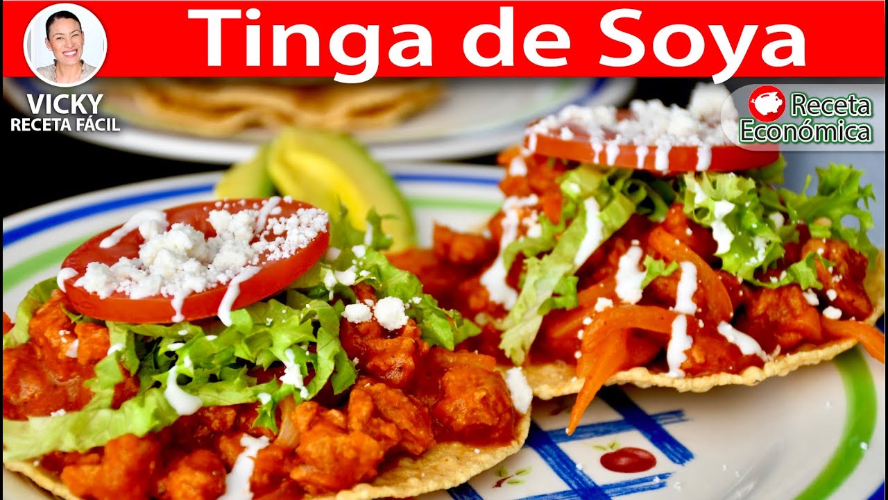 TINGA DE SOYA | Vicky Receta Facil