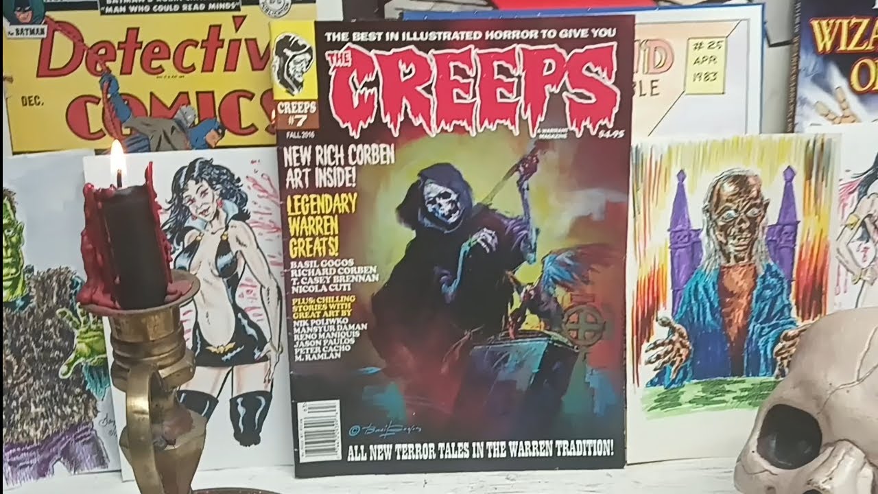 EP 1135 The Creeps Magazine #7, 2016 From Warrant Publishing. Basil Gogos, Richard Corben.