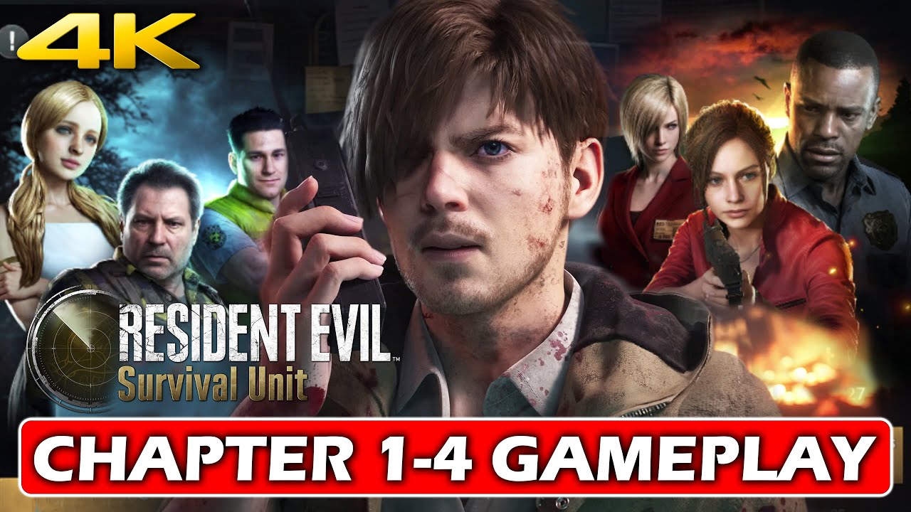 RESIDENT EVIL SURVIVAL UNIT Gameplay Walkthrough | Chapter 1-4 | iOS, Android (4K 60FPS)