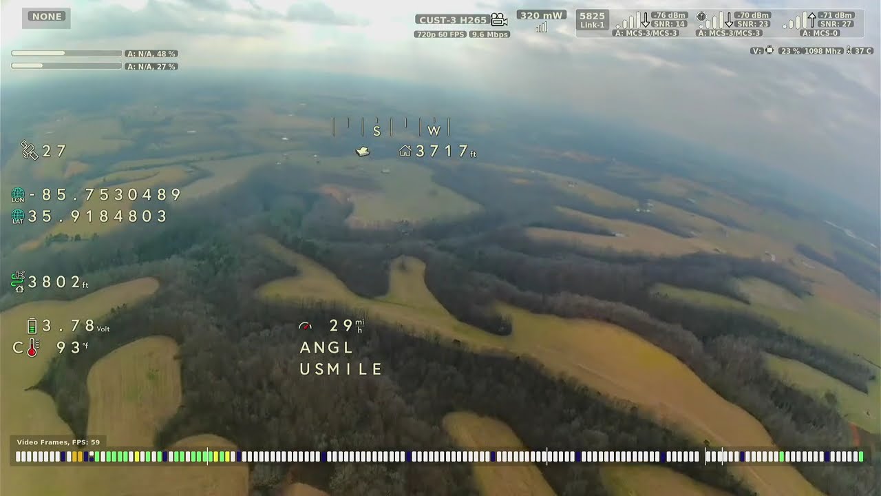RubyFPV 11.7 1 MILE Range Test 720p 60FPS Successful!