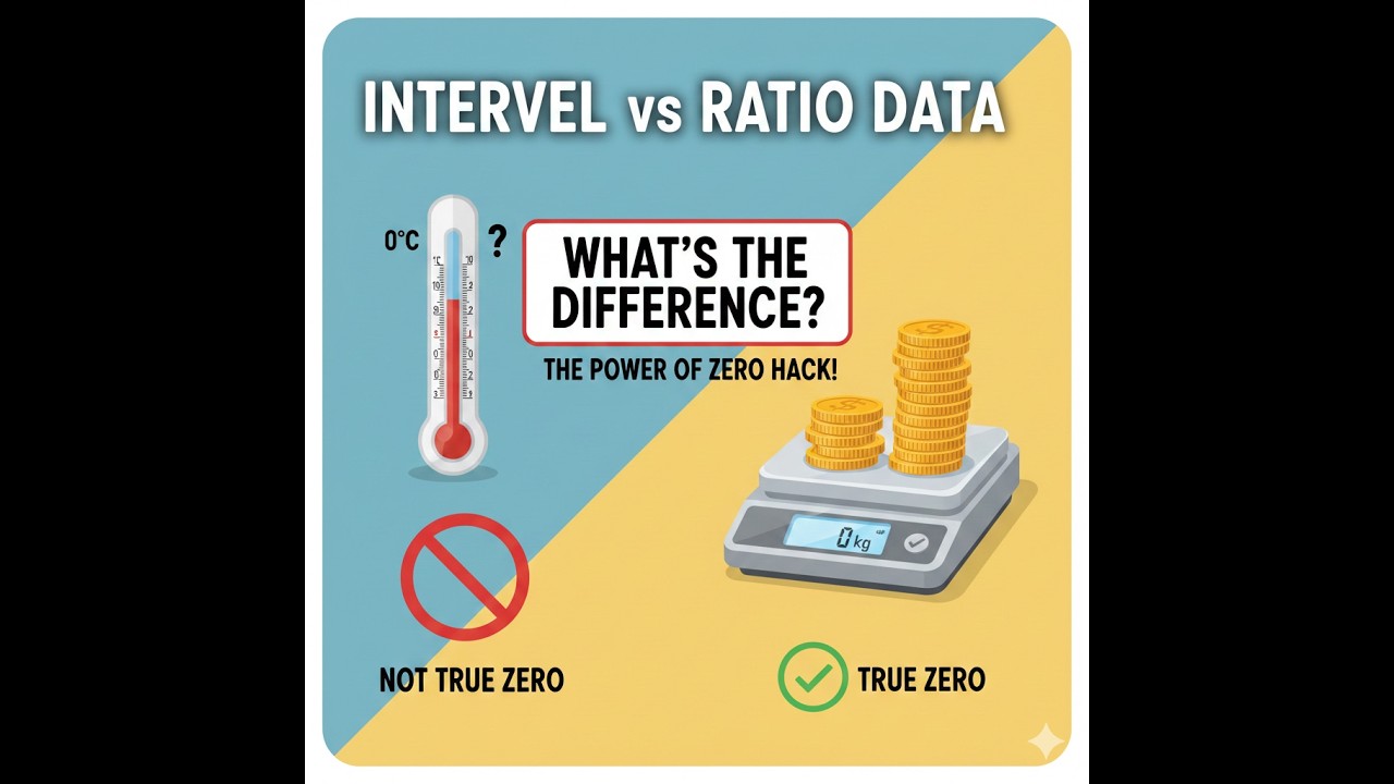 The Power of Zero: Never Confuse Interval vs. Ratio Scales Again!