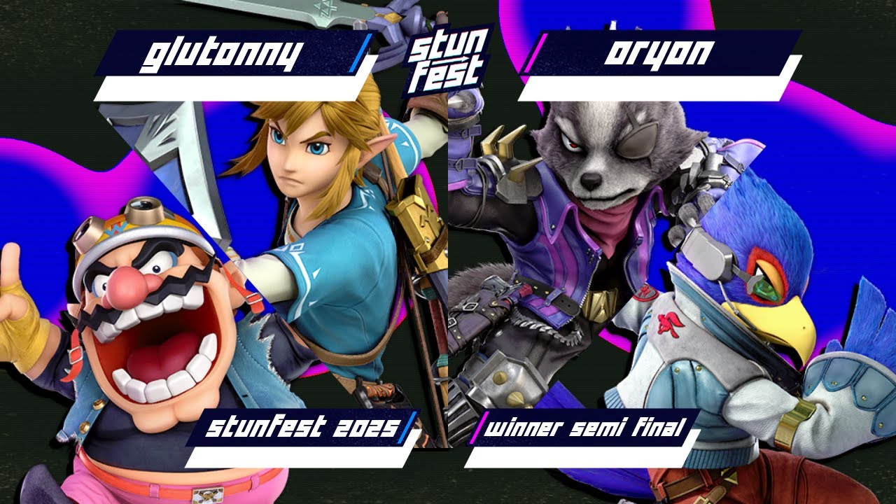 STUNFEST 2025 - TOP 8 - Glutonny (Link, Wario) Vs. Oryon (Wolf, Falco) - Winner Semi