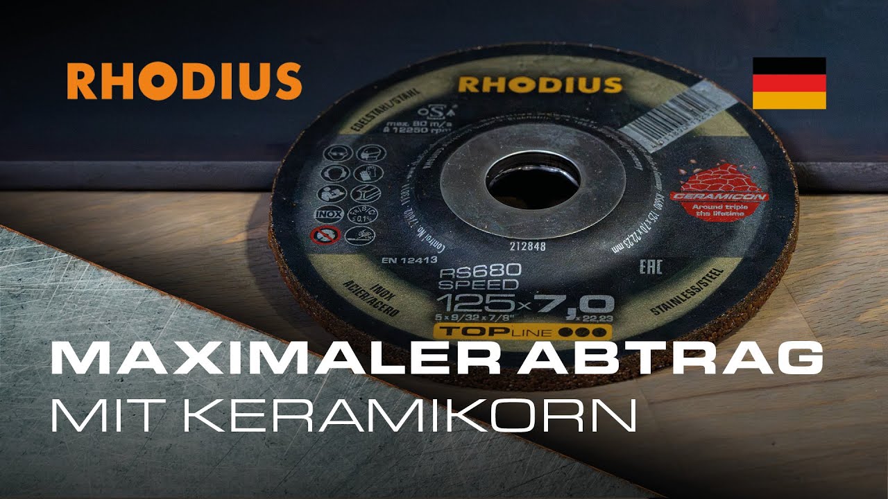 Maximaler Abtrag mit Keramikkorn