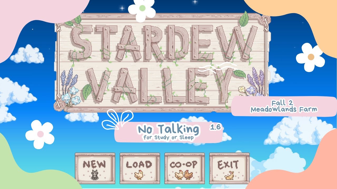 Stardew Valley 1.6 | Chill Gameplay for Study or Sleep | No Talking | Meadowlands Farm | Fall 2