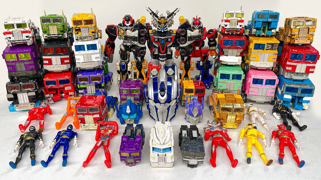 All Transformers G1 Prime Nemesis Optimus Ultramagnus Shattered Glass & DX Gosei Great Power Rangers