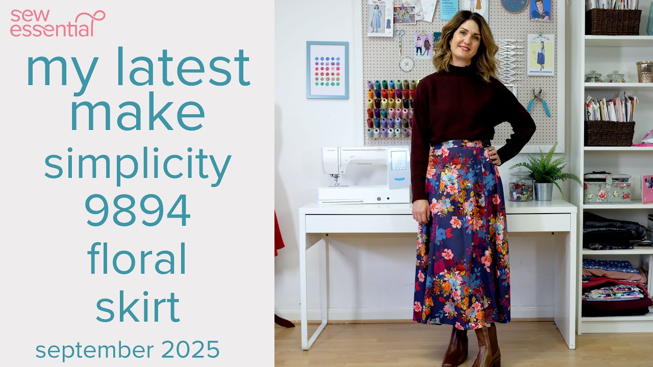 Моя последняя модель — юбка с цветочным принтом Simplicity 9894
