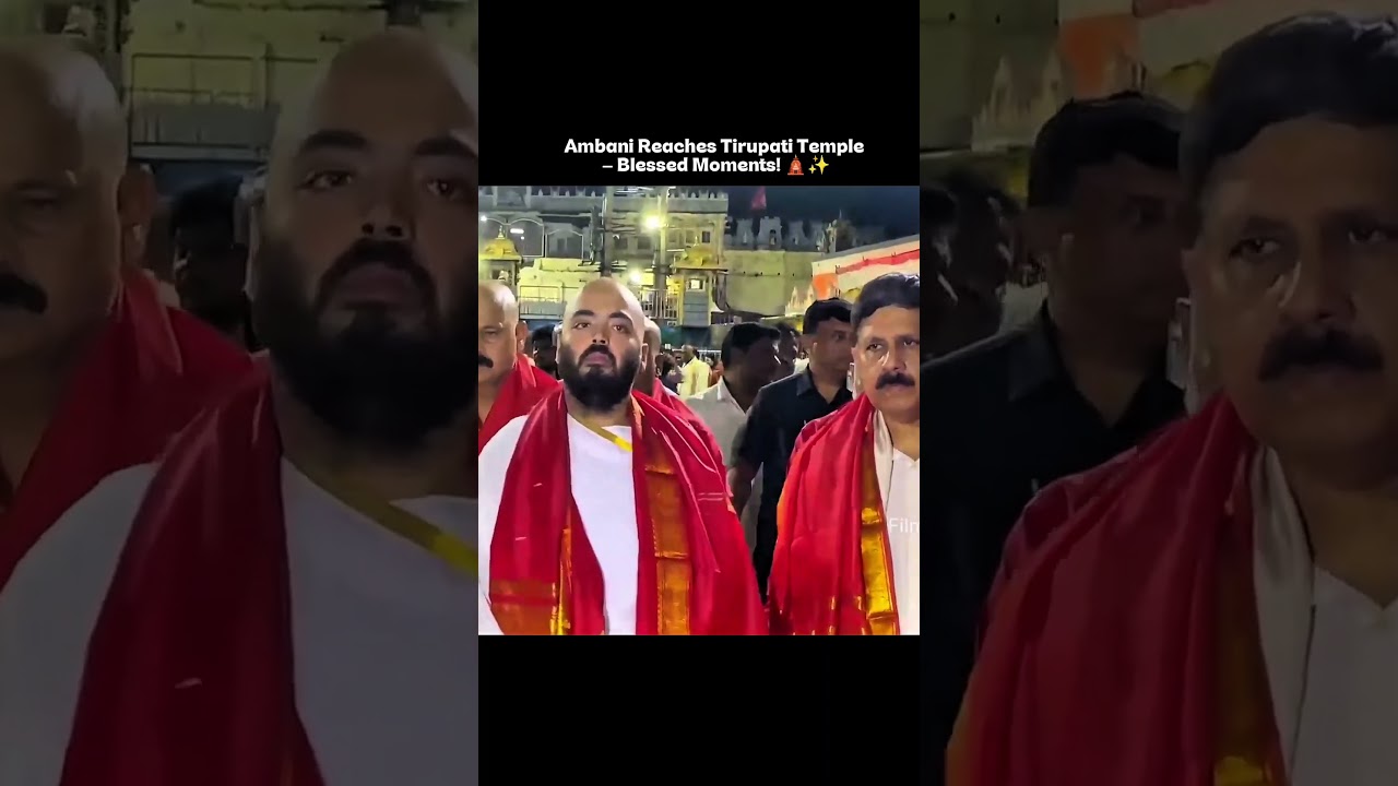Anant Ambani Reaches Tirupati Temple For Darshan 🙏✨ | AP Creationss