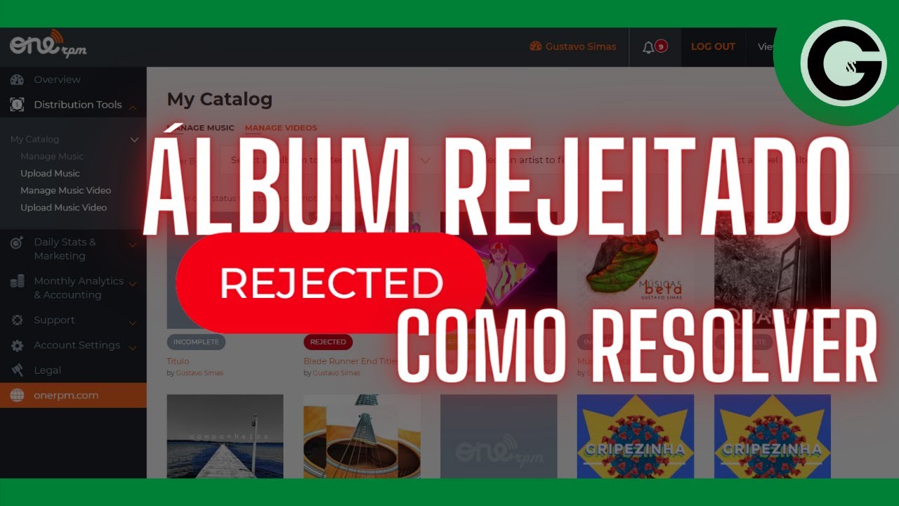 🛑📀 5 RAZÕES PARA ÁLBUM REJEITADO E COMO RESOLVER | DISTRIBUIÇÃO DE MÚSICAS ONERPM | #ONERPM