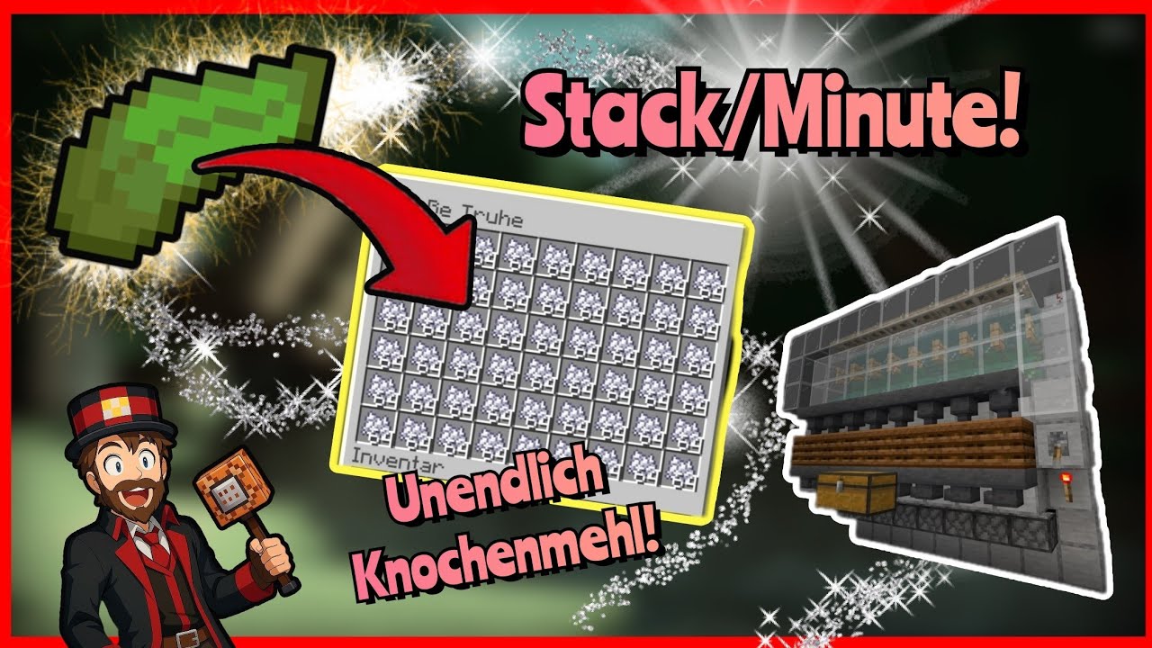Von Abfall zu grau💀🦴 - Knochenmehl-Farm für Minecraft Bedrock⚒️ 1.21