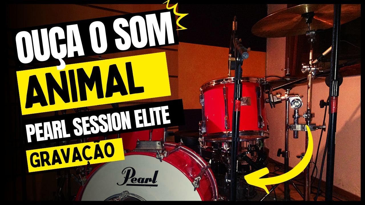 Sonoridade INCR&Iacute;VEL da Bateria PEARL SESSION ELITE SERIES 90's