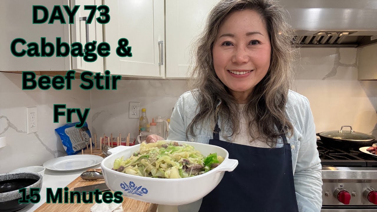 🥬🥩🥬DAY 73 - Cabbage & Beef Stir Fry #video #cabbage #easyrecipes #chinesefood #quickmeals