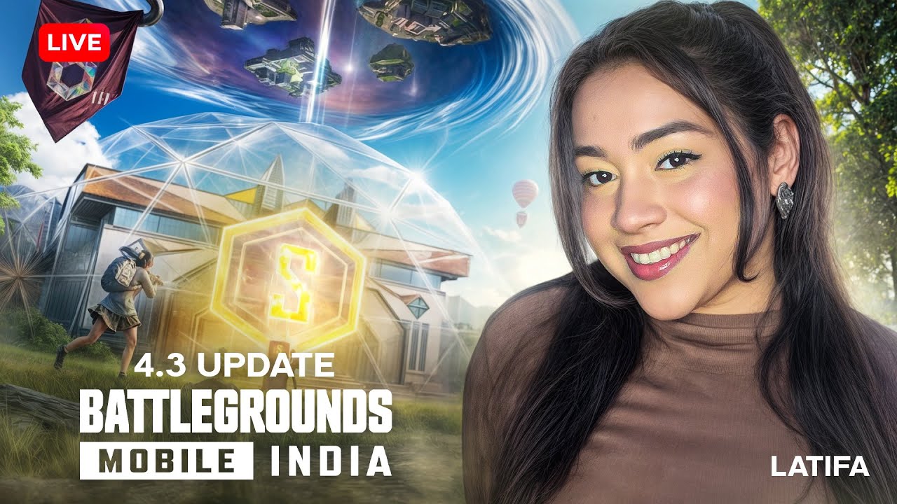 BGMI 4.3 UPDATE IS HERE - LATIFA IS LIVE - BGMI LIVE