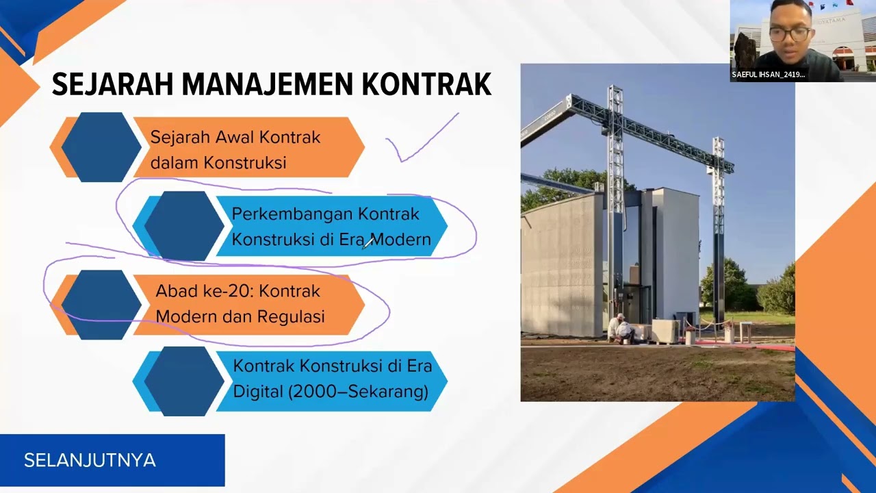Tugas Besar Video Manajemen Kontrak (Saeful Ihsan_241935004_Teknik Sipil_Widyatama)