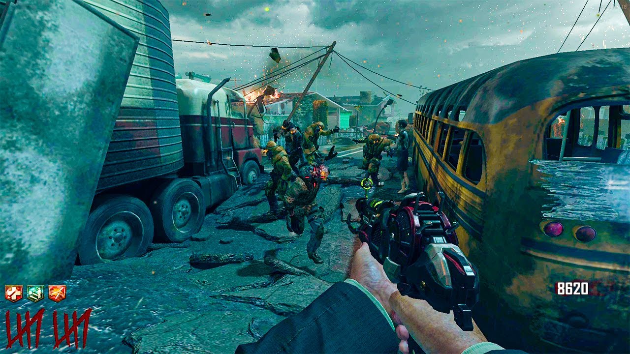 BLACK OPS 2 ZOMBIES: NUKETOWN GAMEPLAY (NO COMMENTARY)
