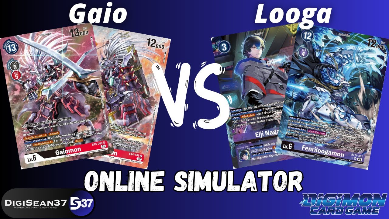 Gaiomon VS Loogamon | Digimon Card Game | BT15 Exceed Apocalypse