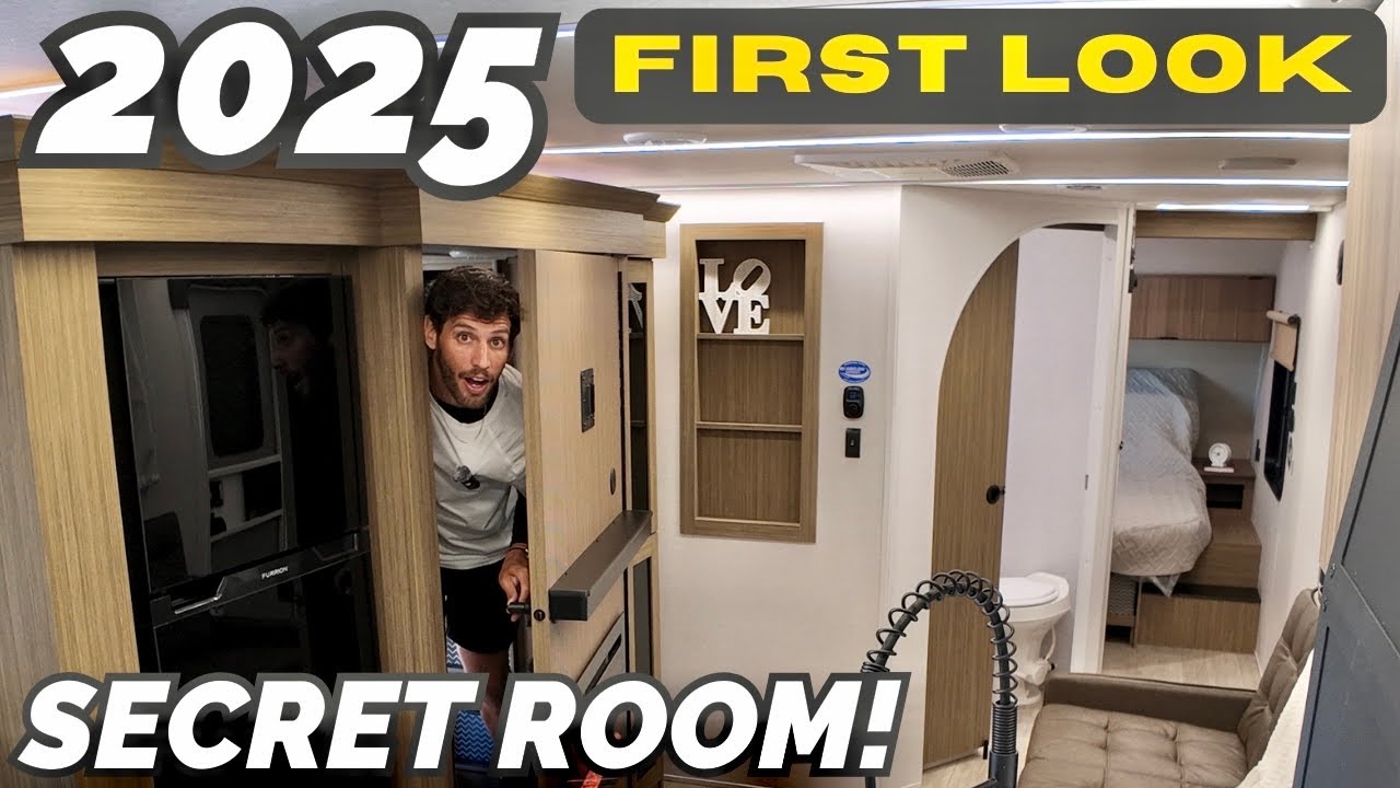 2025 FIRST LOOK! Light weight camper with SECRET ROOM 🤫 Forest River Wildwood 24VIEW