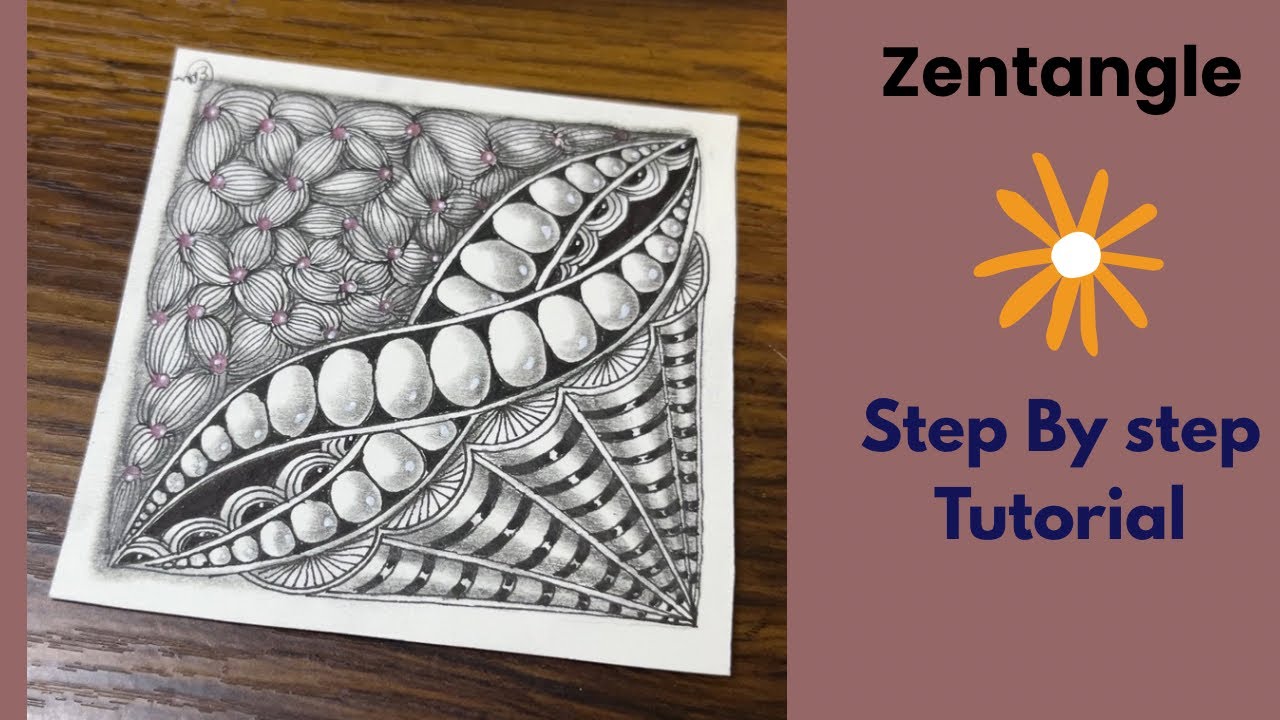 Calm Your Mind With Zentangle Pattern | Drawing Tutorial For Beginners 