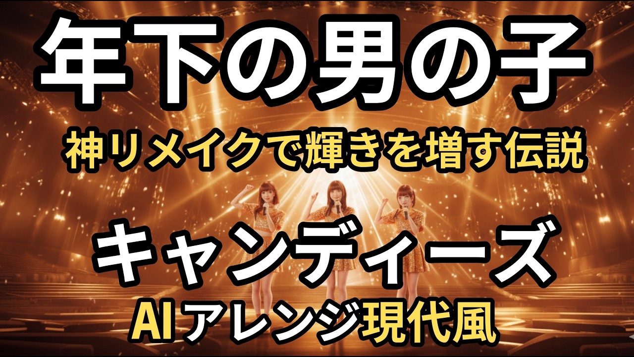 【最新AIリメイク】年下の男の子 : キャンディーズ   昭和の多幸感が令和の神サウンドで蘇る！