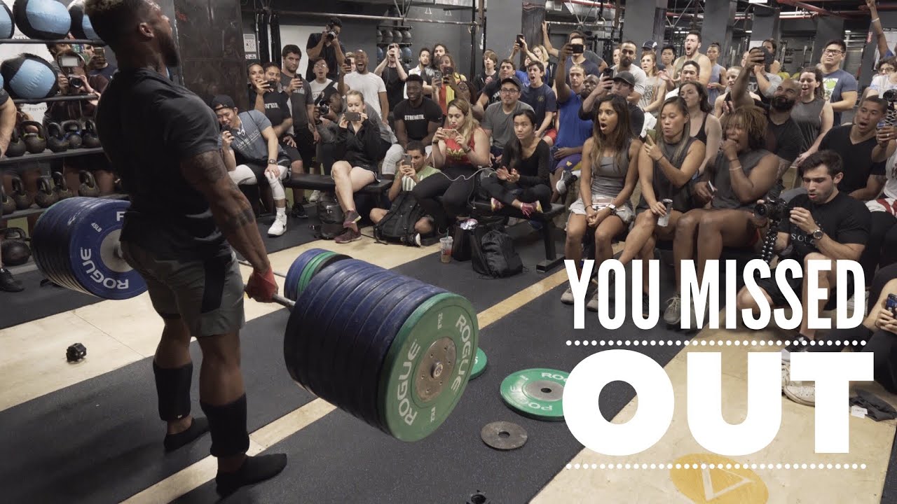 725 Pound Deadlift with Silent Mike & Meg Squats | Super Saiyan In NYC | 4k