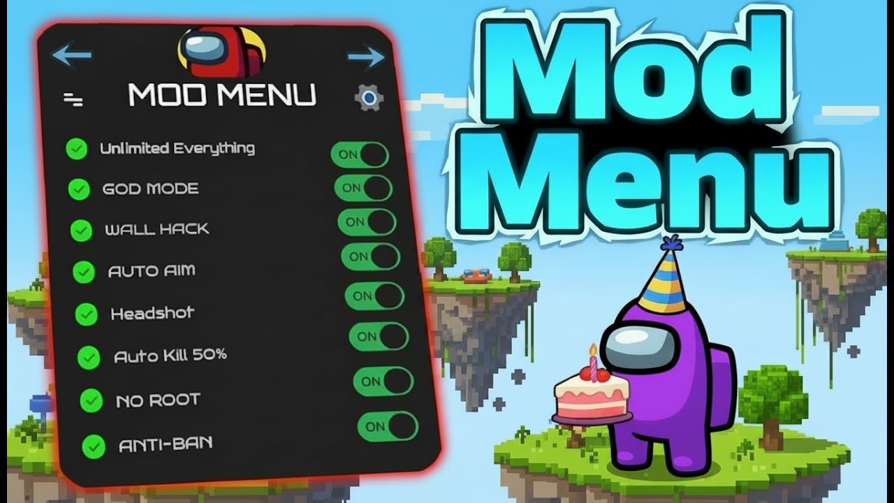 TUTORAIL! among us hack mod menu V2026 2 24 latest version Android & IOS always imposter 2026