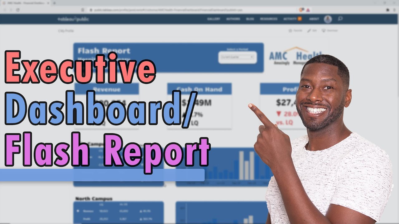 Tableau Custom Executive Flash Report