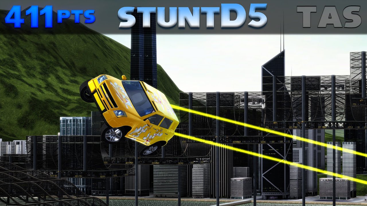 [Trackmania TAS] StuntD5 2373 Pts (+411)