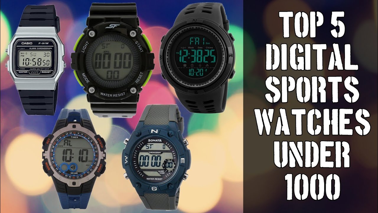 Top 5 Digital Sports Watches Under 1000 | Casio, Timex, Sonata & Skmei