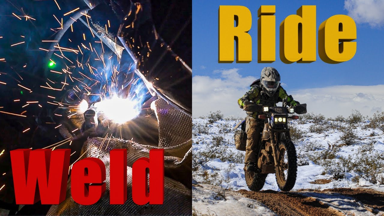 Welding Stress Cracks on a TW200 Frame | Riding across the Mojave Desert to Test my Skills