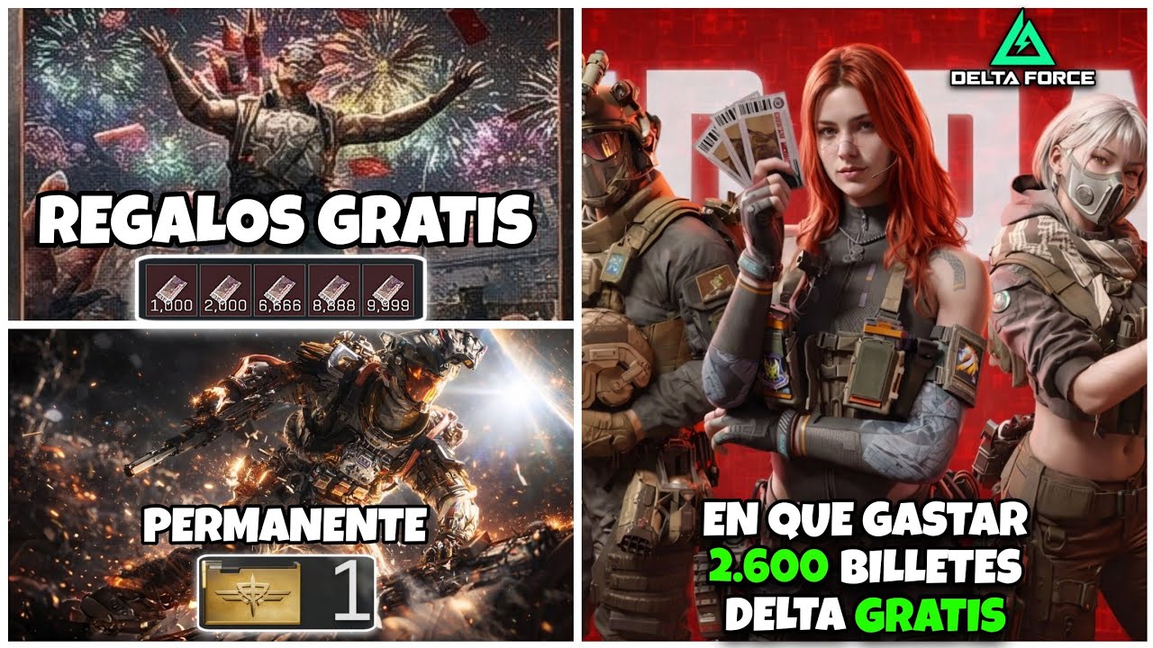En que GASTAR 2.600 BILLETES GRATIS en DELTA FORCE (Skin Vyron Permanente) + 10.000 Billetes Suerte