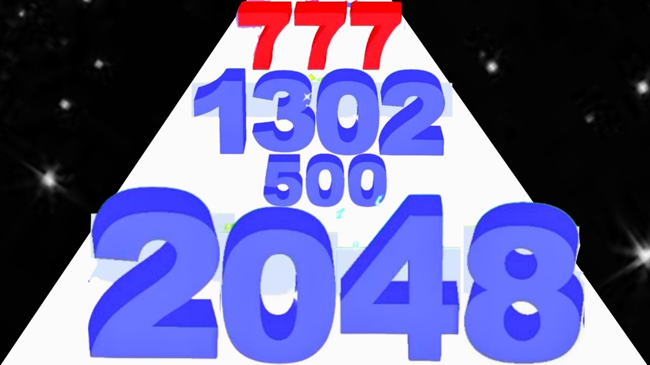 Number Rush: 2048 Challenge (vs) Crowd Number 3D - Level Up Number (Freeplay, Max Level)