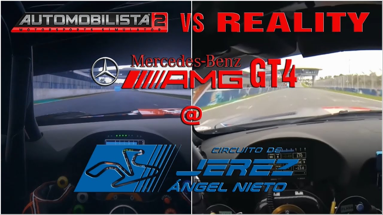 Automobilista 2 vs Reality | Mercedes AMG GT4  @ Jerez Chicane