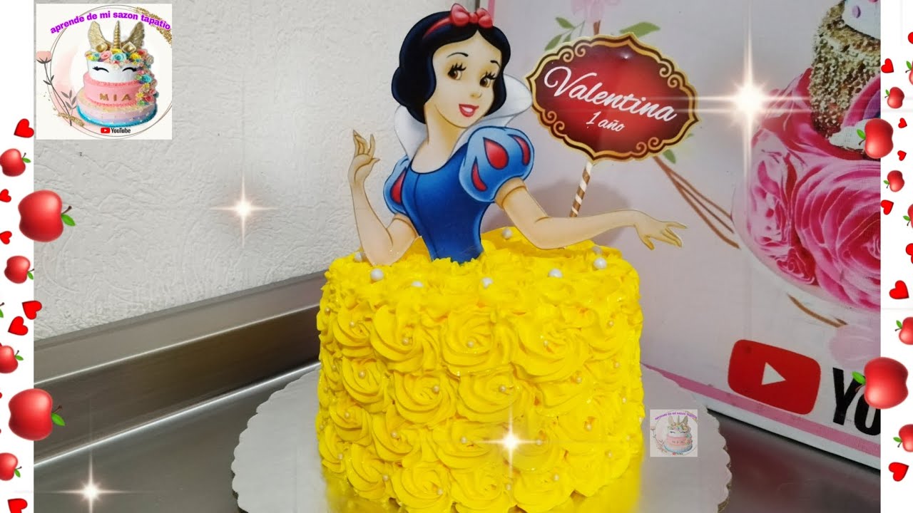 pastel de Blanca Nieves | Snow White cake | pasteles de Blanca Nieves  🍎 #cake #cakedecorating