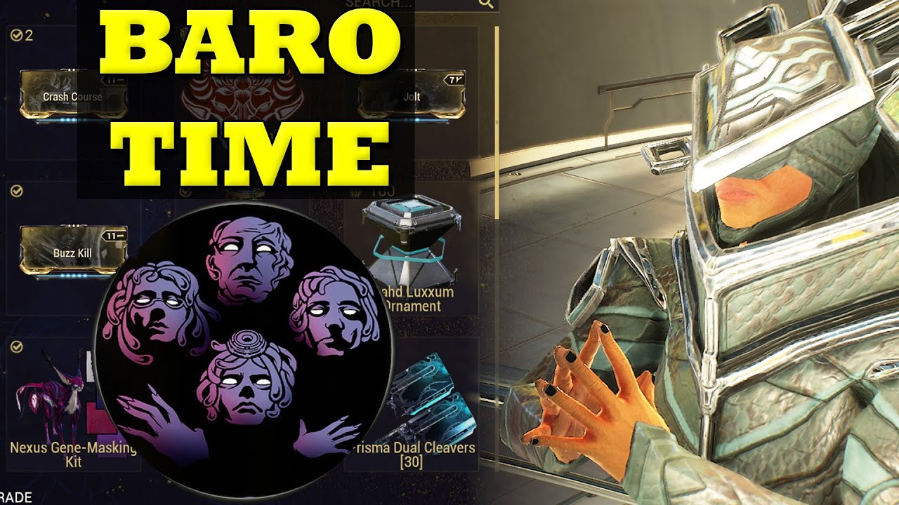 Baro Brings A New Entrati Decoration With A Sad Primed Mod