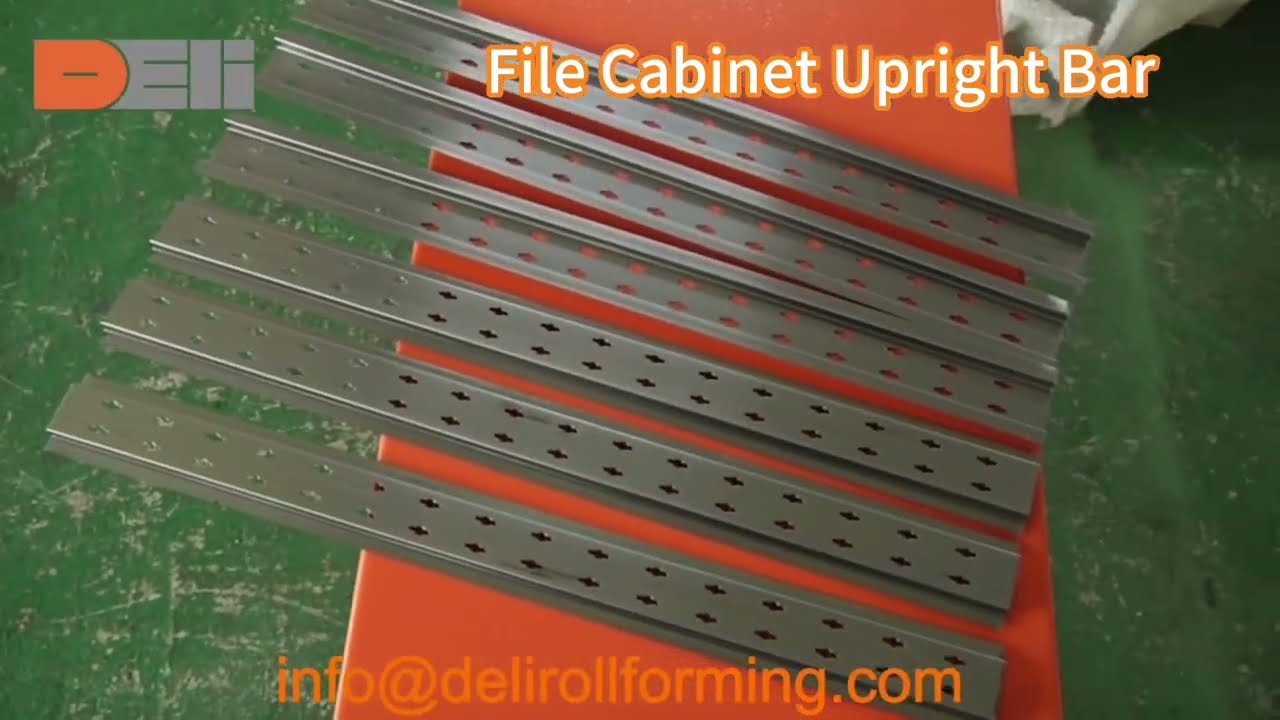 File Cabinet Upright Bar Production Line  #filingcabinet #locker #cabinet #upright #shelving #column