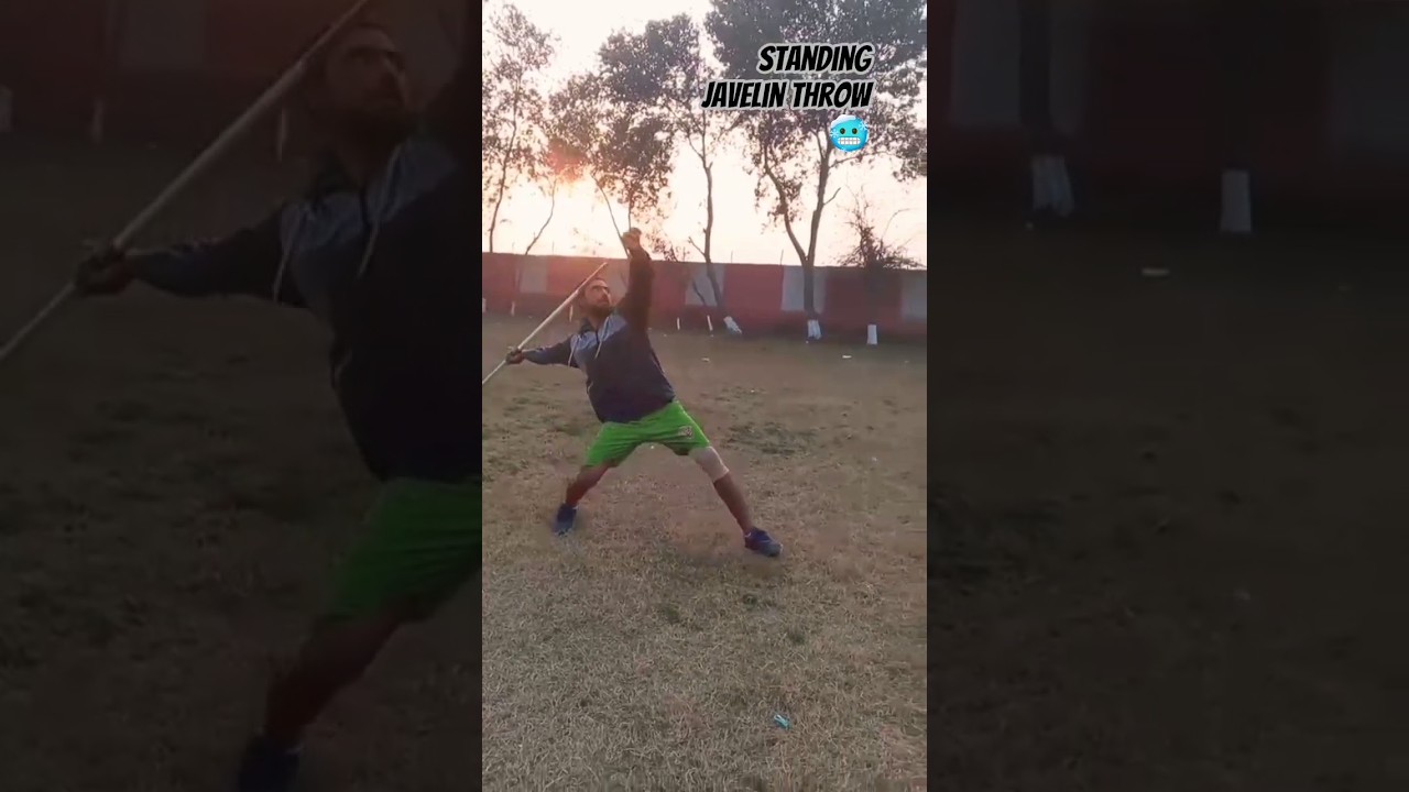#javelinthrower #standing javelin throw 🥶#warrior handball club