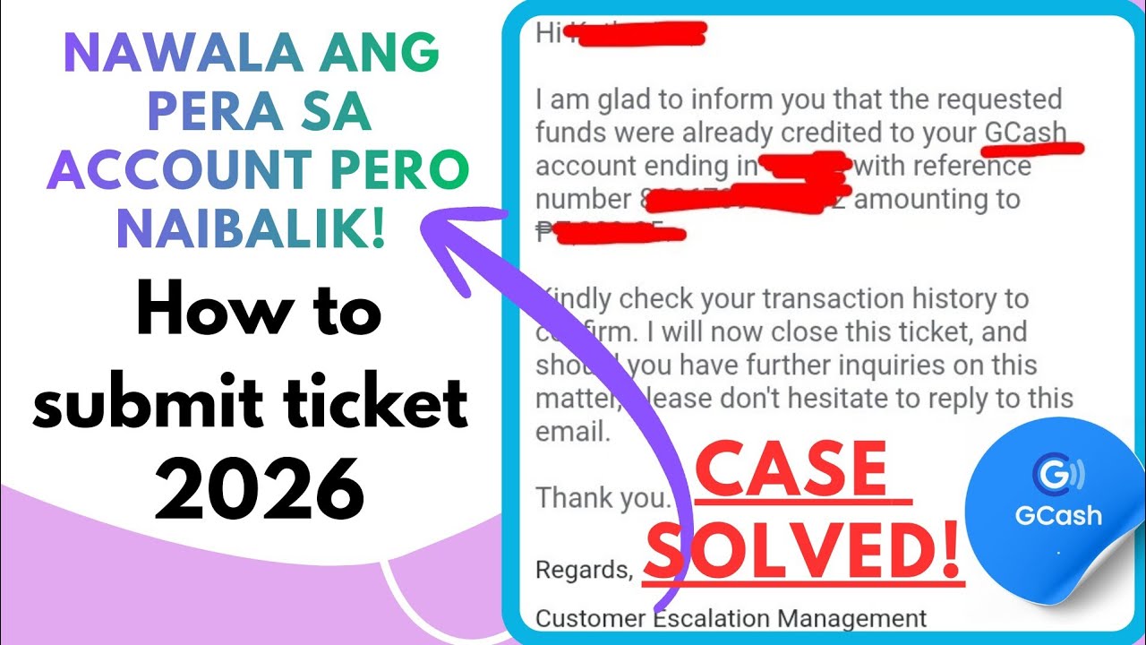 How to submit ticket in Gcash 2026 latest
