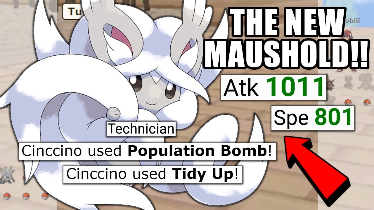 TECHNICIAN POPULATION BOMB CINCCINO IS SO GOOD! POKEMON SCARLET AND VIOLET | POKEMON SHOWDOWN
