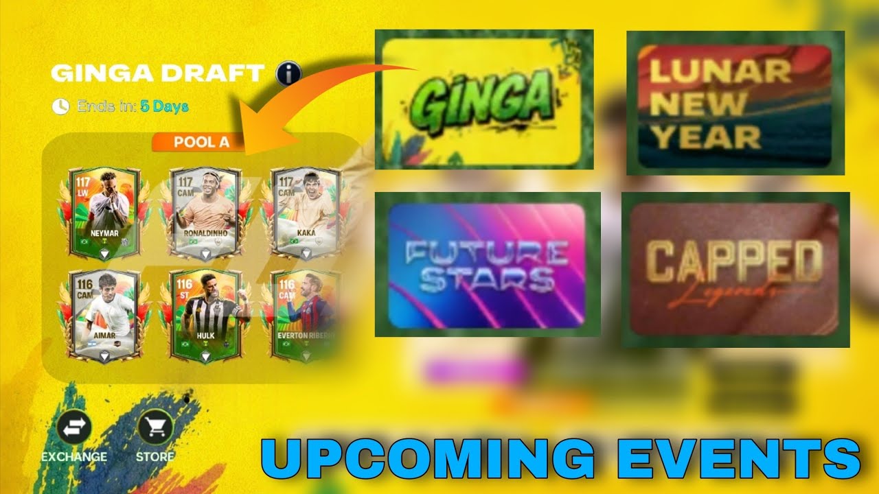 Предстоящие события в FC Mobile: Ginga, Лунный Новый год, Рамадан, Будущие звёзды, Легенды с огра...