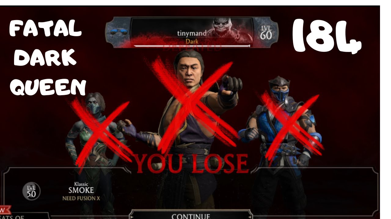 After 150 + Attempts I BEAT FATAL DARK QUEEN 184! And I had an unexpected ALLY! MK Mobile