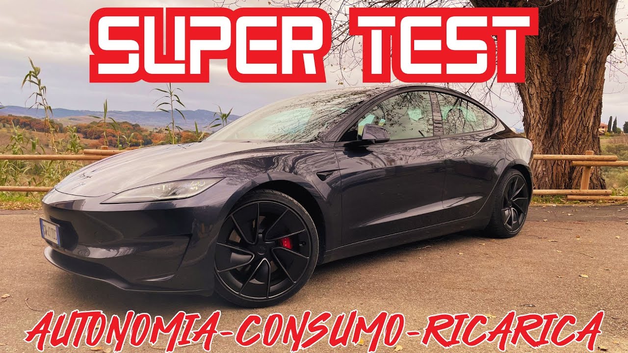Model 3 Performance - Autonomia autostradale e curva di ricarica⚡️Lampi di Tesla