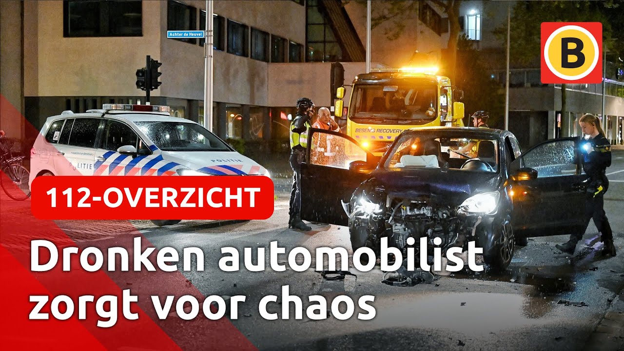 Grote ravage: automobilist rijdt door rood 🚦 | 112-overzicht