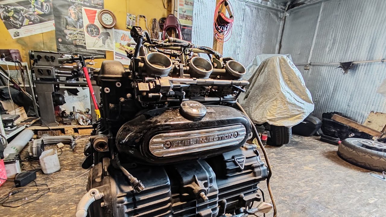Triumph Rocket3 Разорвало подшипник #triumph #rocket3 #мото #россия