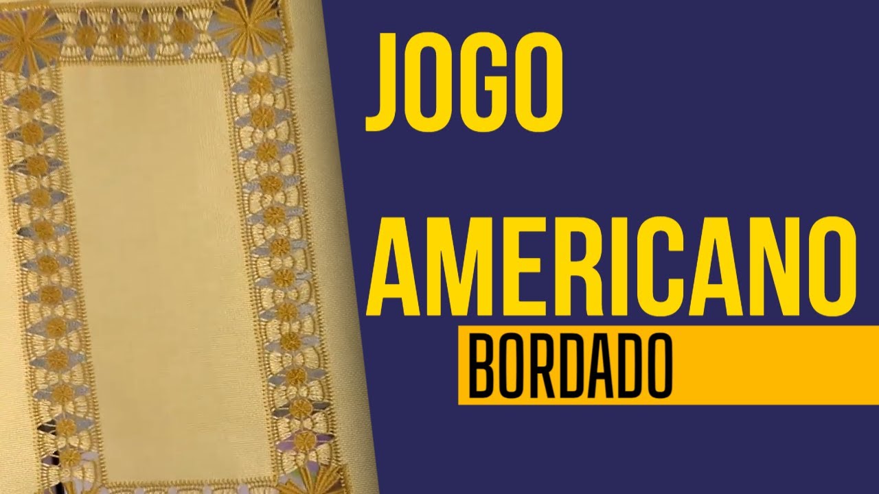 Jogo Americano Bordado por Bete Alves - 21/05/2014 - Mulher.com - Parte 1/2