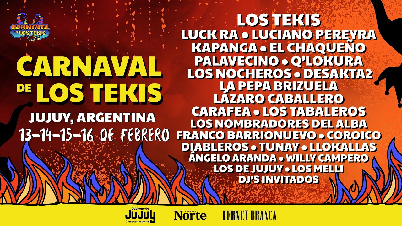 CARNAVAL DE LOS TEKIS EN BOMBO TV - LUNES