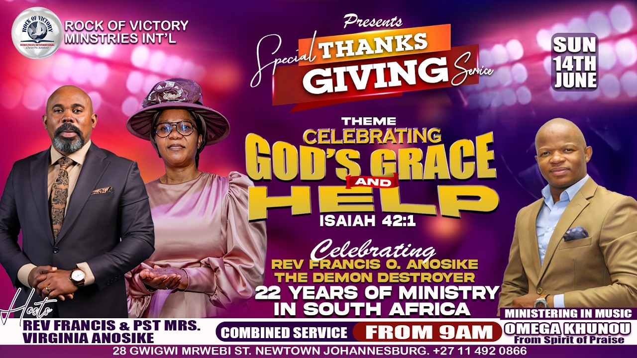 SPECIAL THANKSGIVING SERVICE | CELEBRATING GOD`S HELP | 14/06/2026