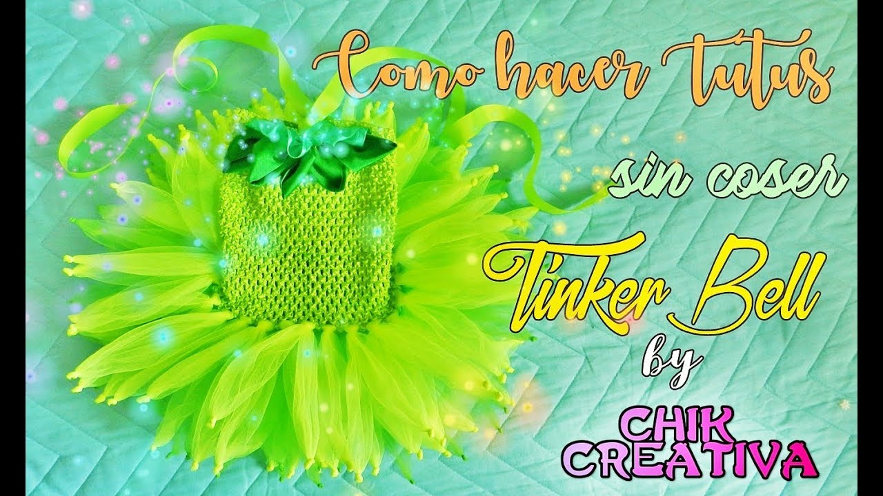 Como hacer un TUTU  -TINKER BELL  ♥ DISFRAZ ♥