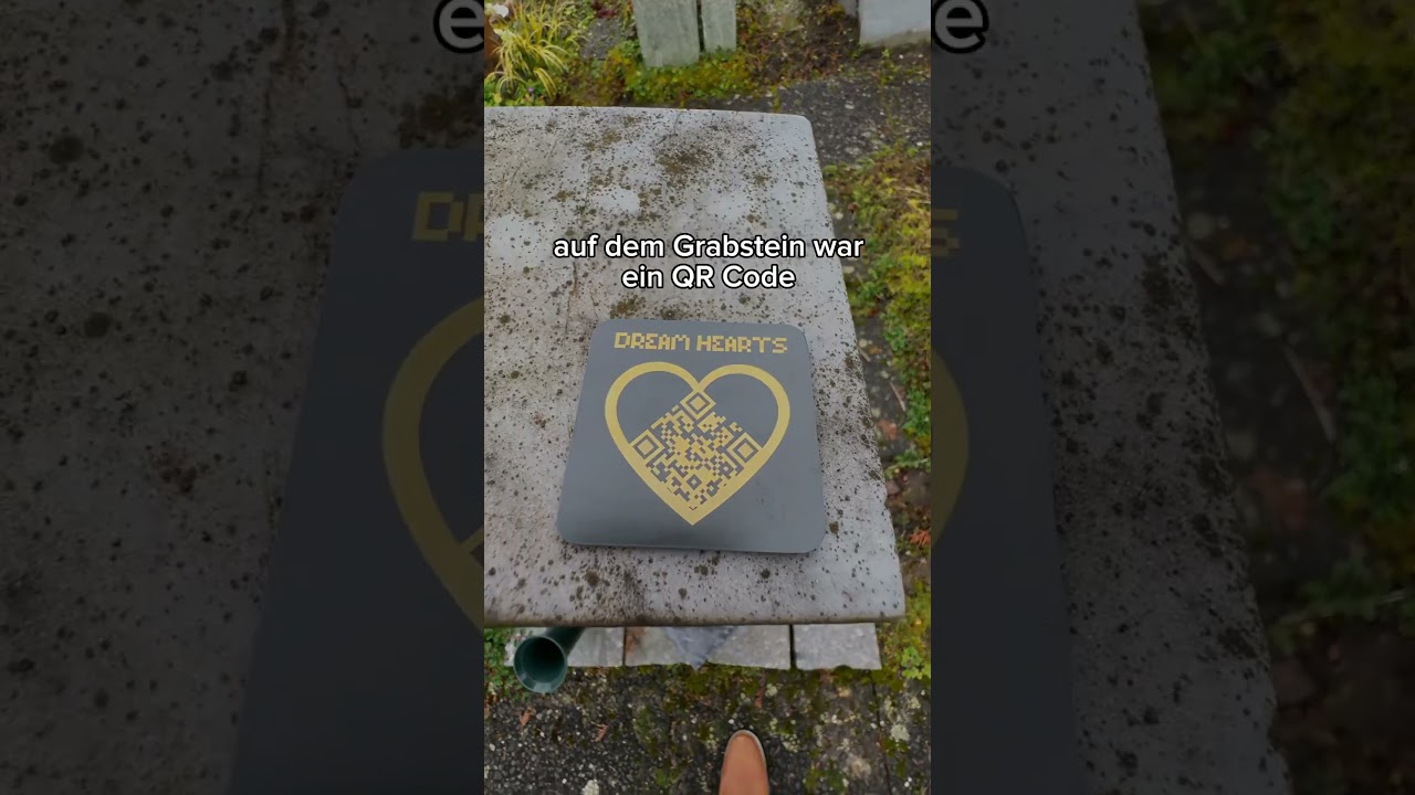 An dieses Grab war ein QR-Code angebracht 🤔