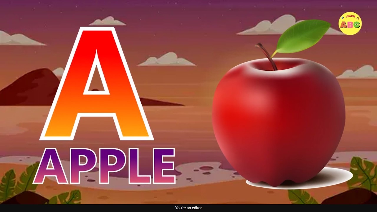 A for Apple 🍎 ABCD Song & Phonics for Kids | Learn the Alphabet 72