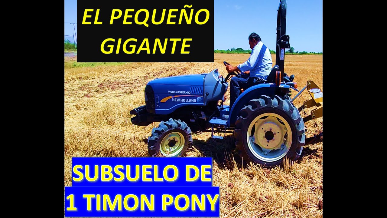 WORKMASTER 40 SUBSUELO 1 TIMON CON ALETA A 55 cms PROFUNDIDAD SOBRE SOCA DE TRIGO. ES NEW HOLLAND
